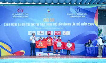 Khai mạc Giải bơi chào mừng Đại hội Thể dục thể thao TpHCM lần 1 năm 2026